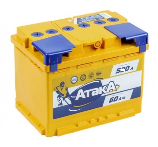 АКБ ATAKA  12V 6СТ 60 А/ч п.п. Европа п.т.580А 