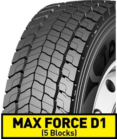 Автошина TOURADOR 215/75R17.5 MAX FORCE D1 128/126M TL 16PR (на ведущую ось) 